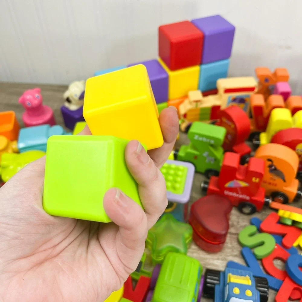 Preschool Learning Toy Lot Alphabet Train Magnetic Letters Flashcards Blocks